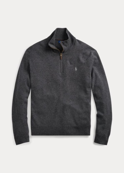 Polo Ralph Lauren Merino Quarter-Zip Striktrøje Herre Danmark (MNEKF3562)